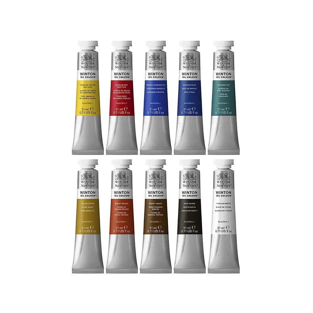 Winsor & Newton Winton Oil Colour - 10X21 ml Tubes set Winsor & Newton